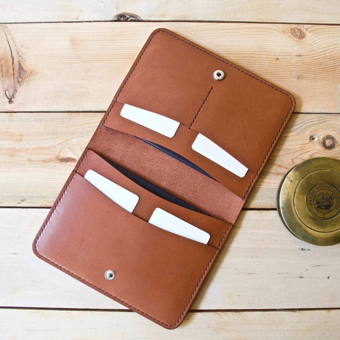 Large Passport Wallet - Chestnut - Clearance