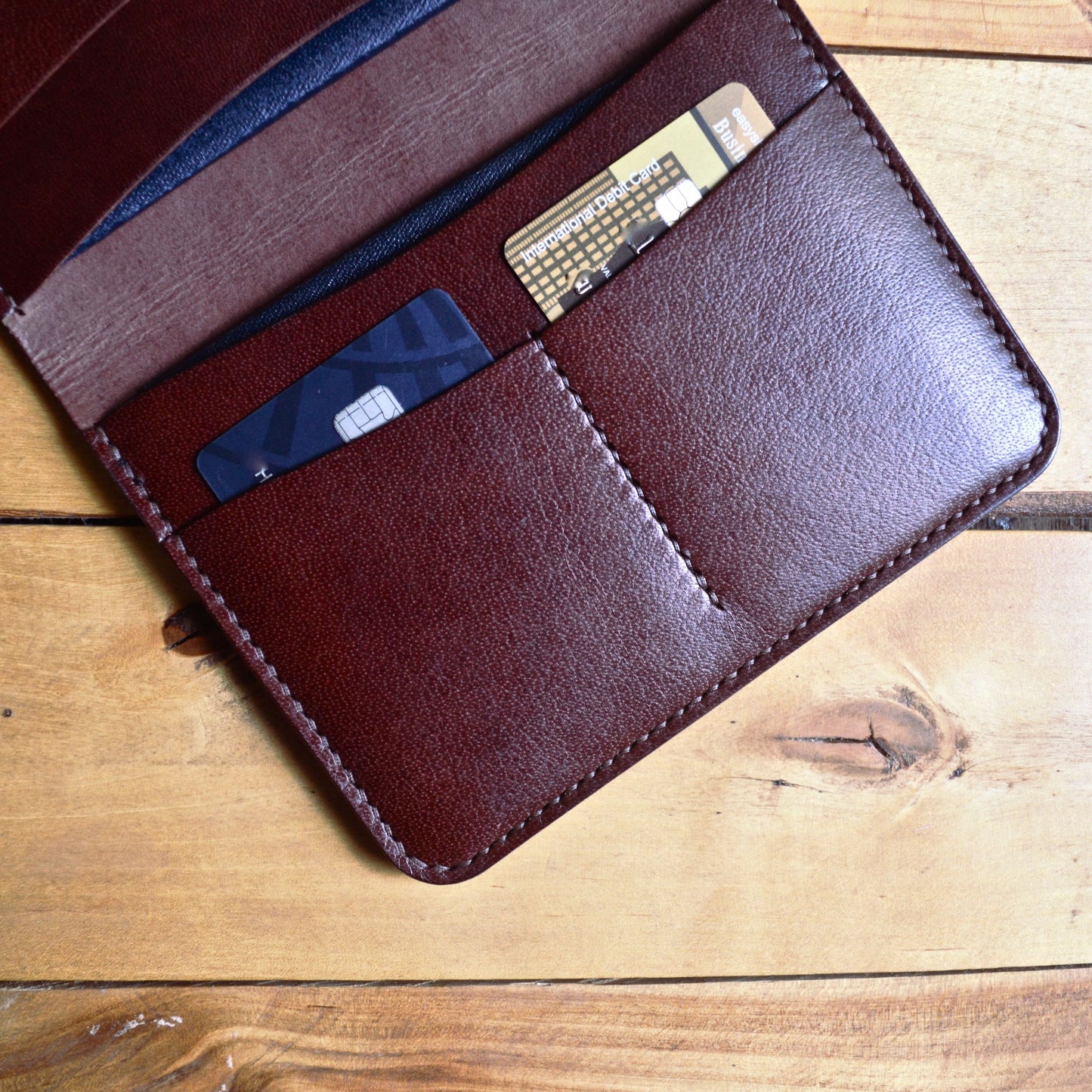 Large Passport Wallet - Mahogany - Clearance