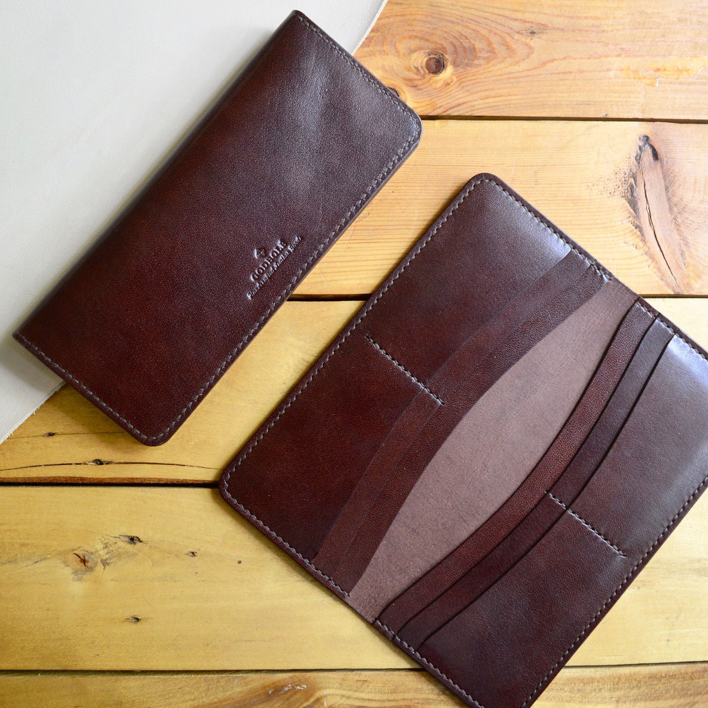Long Bifold Wallet - Mahogany - Clearance