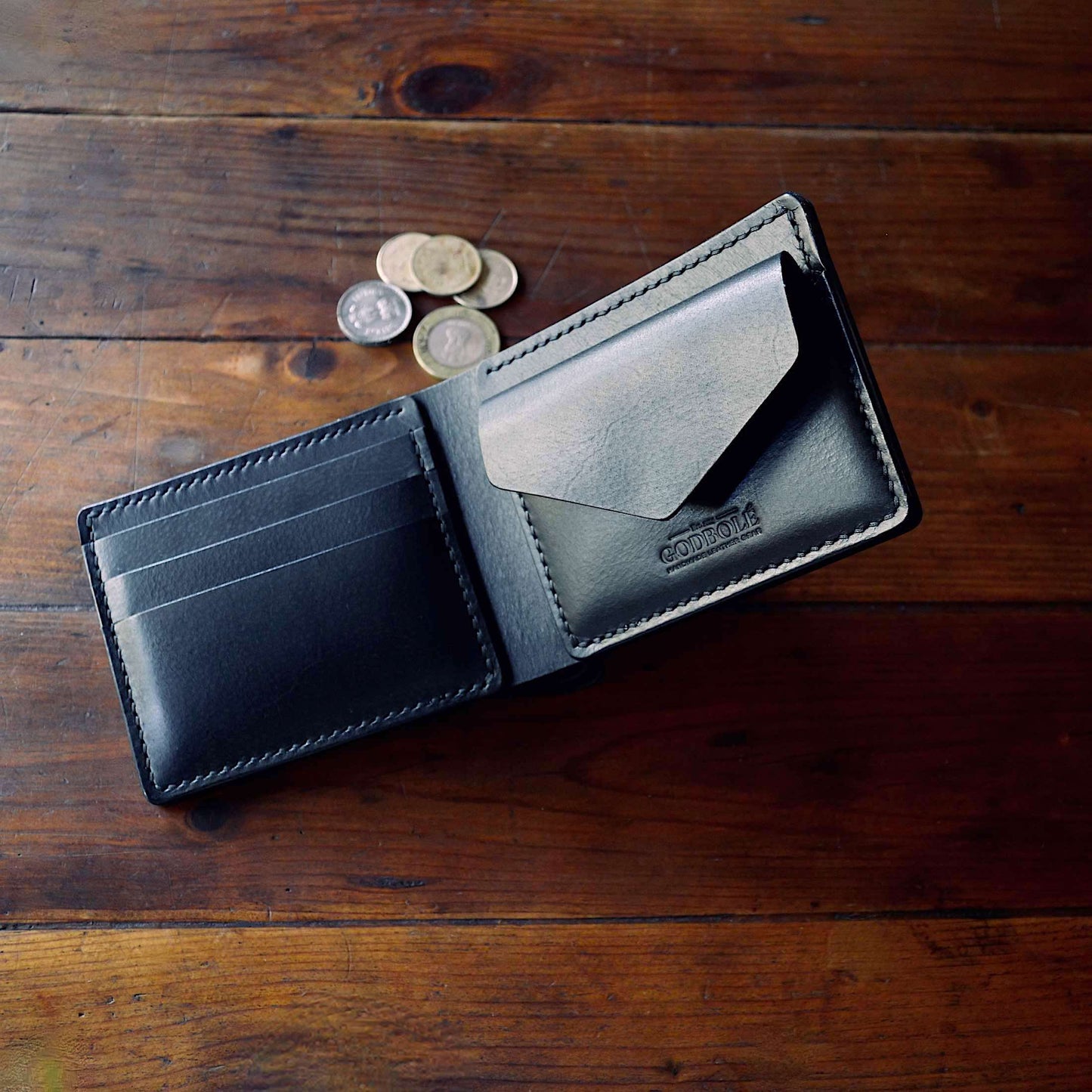 Coin Pocket Wallet No. 1 - Black - Clearance