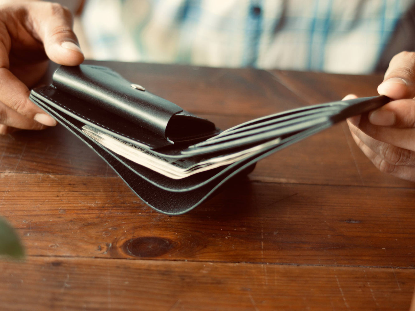 Coin Pocket Wallet No. 2 - Black - Clearance