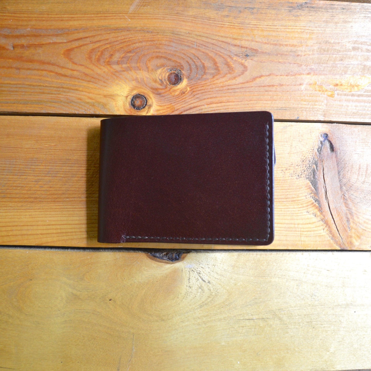 Mini Coin Pocket Wallet - Mahogany - Clearance