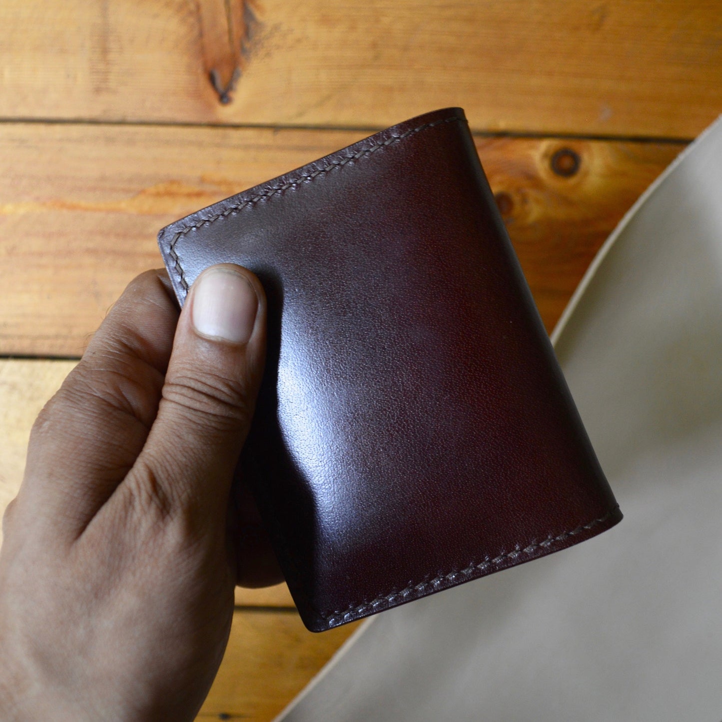 Card Wallet No. 1 - Mahogany - Clearance