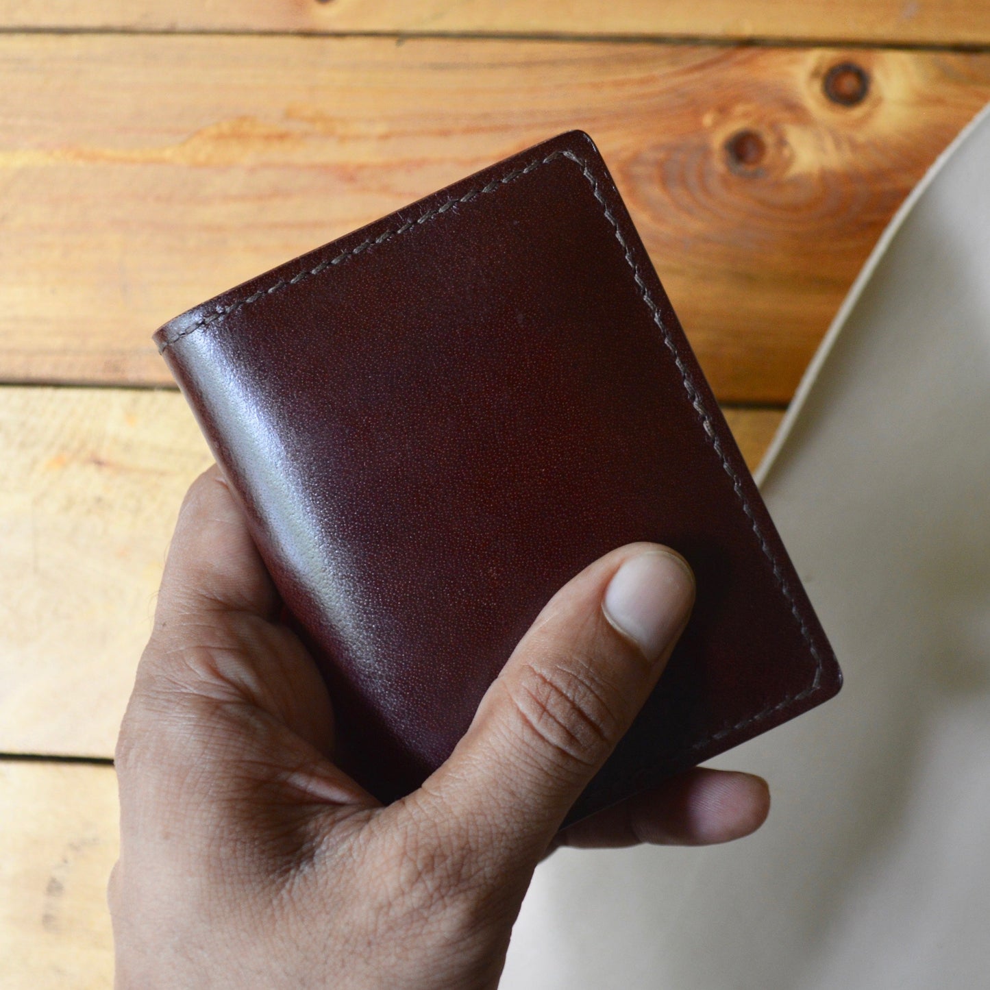 Card Wallet No. 1 - Mahogany - Clearance