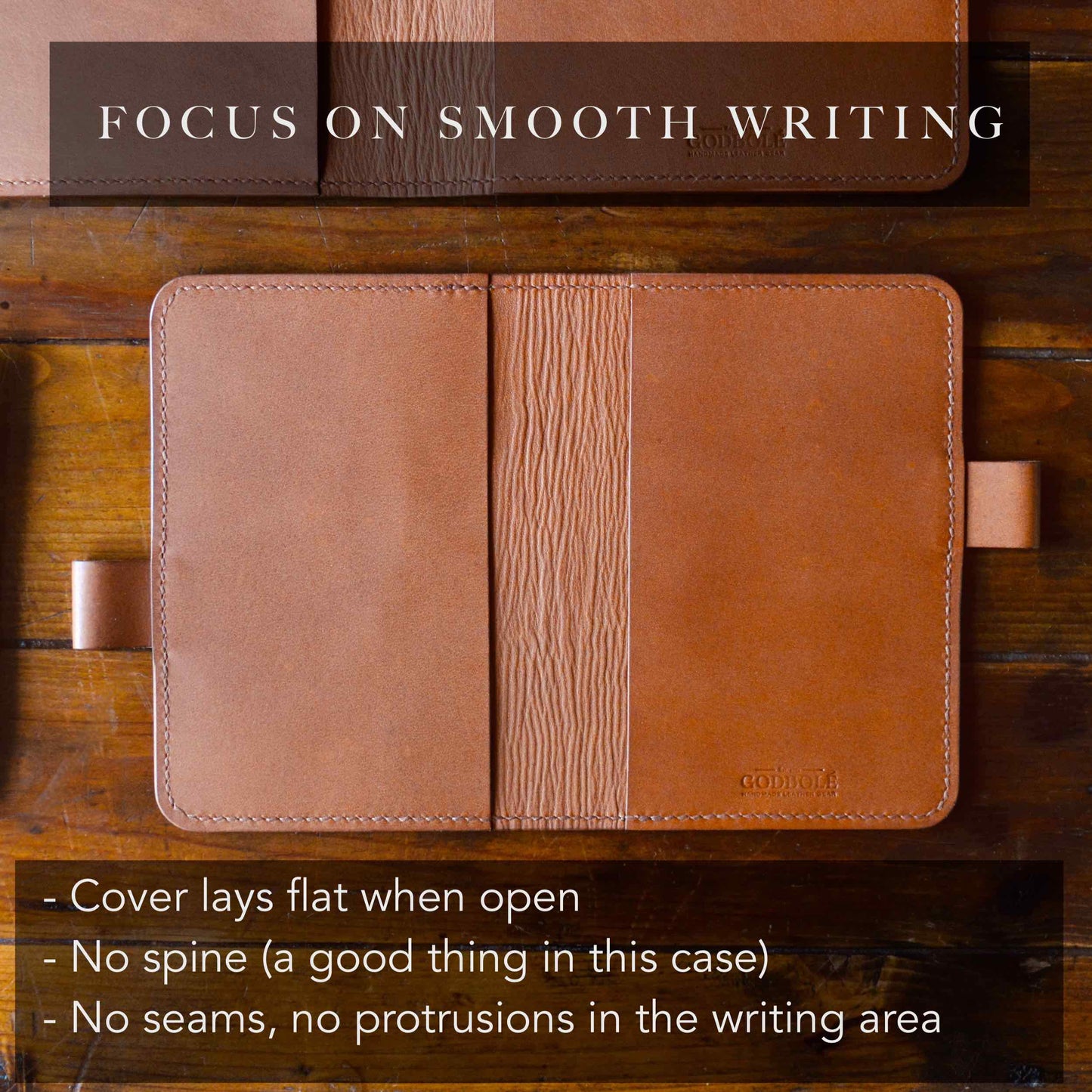 FlatLay Leather Cover for Notebook