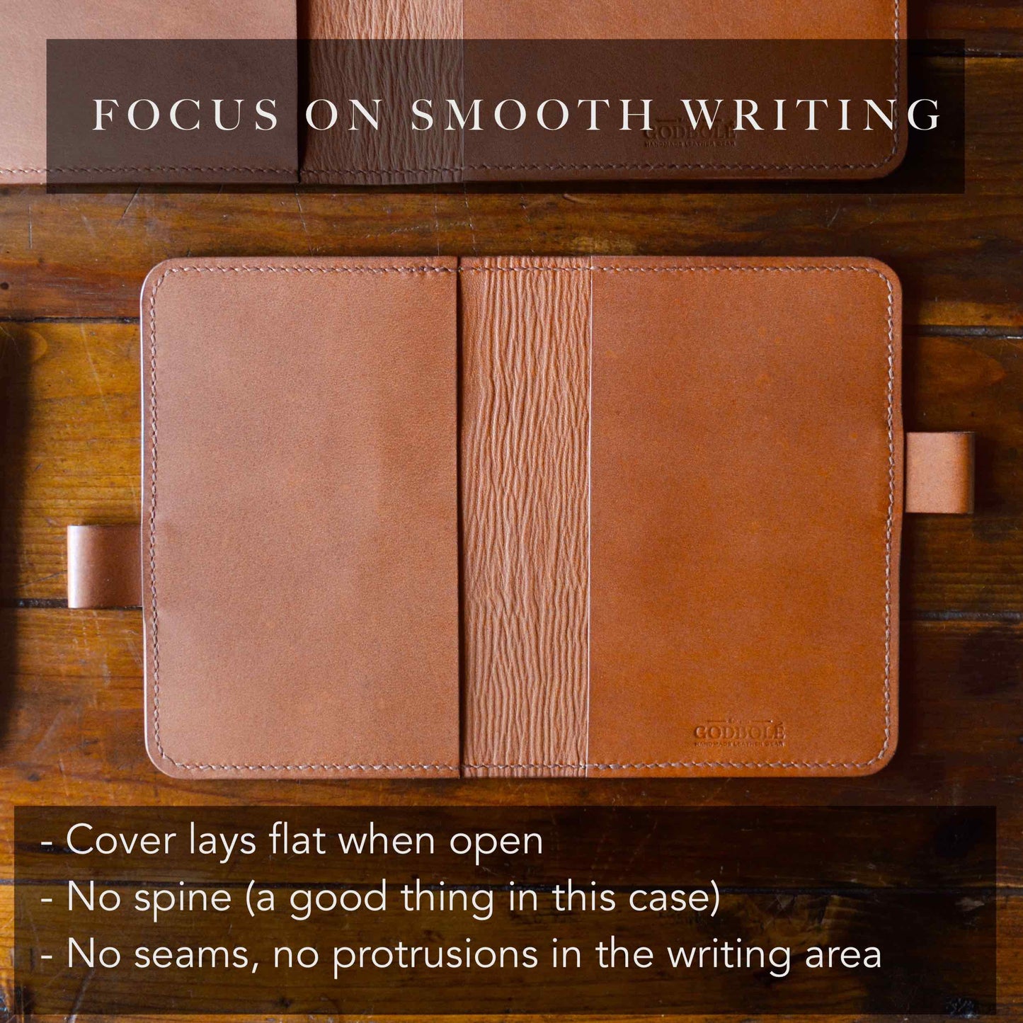 FlatLay Leather Cover for Notebook