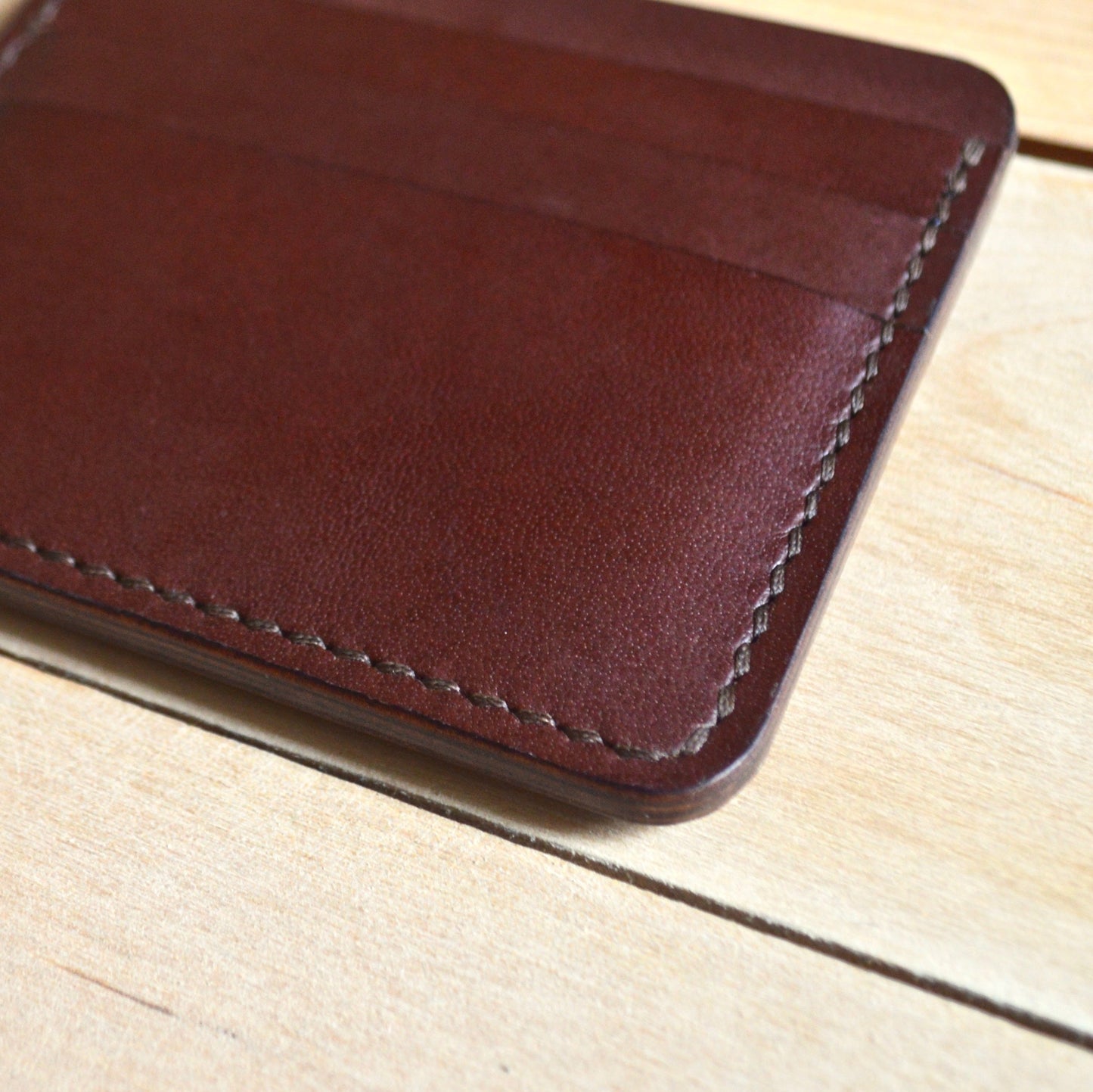 Cash + Card Sleeve - Mahogany - Clearance