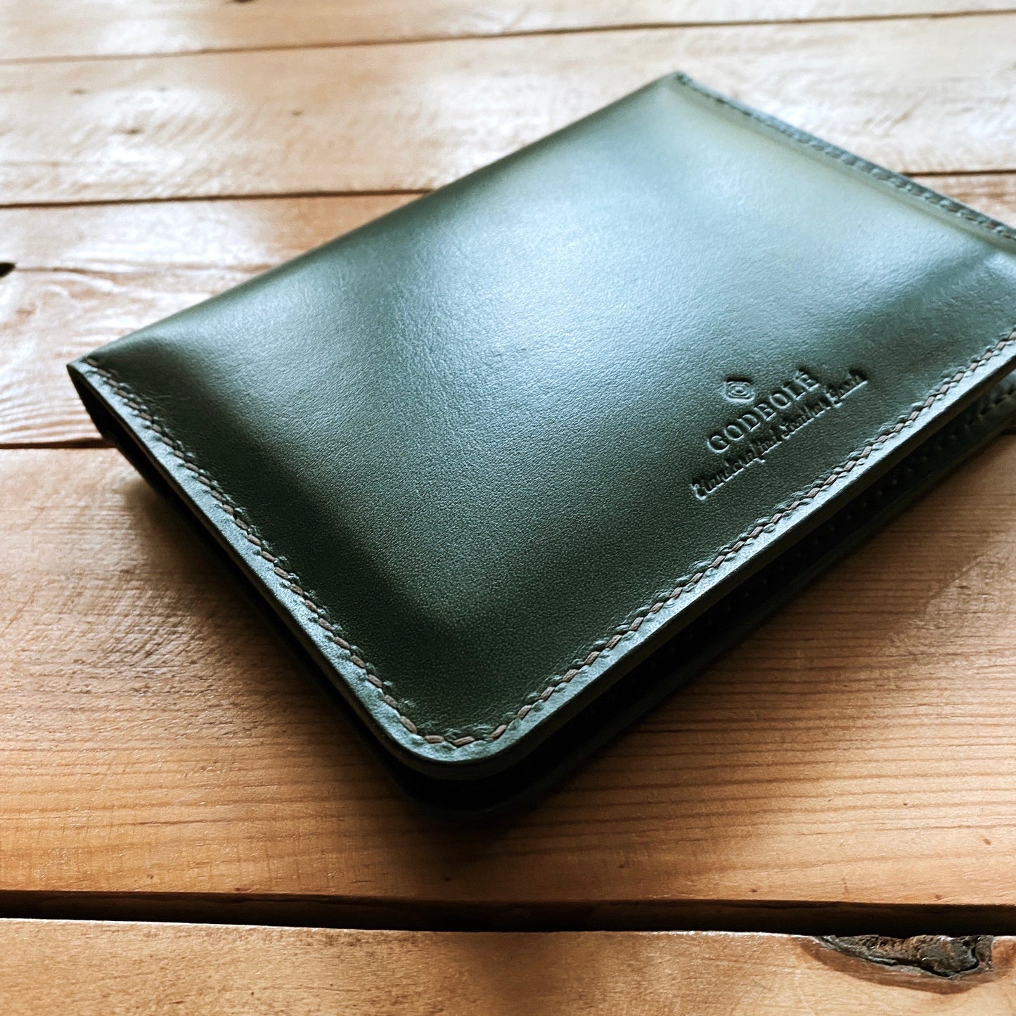 Large Passport Wallet - Racing Green - Clearance