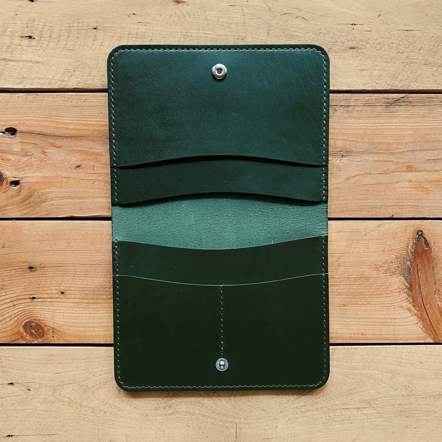 Large Passport Wallet - Racing Green - Clearance