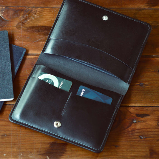 Large Passport Wallet - Black