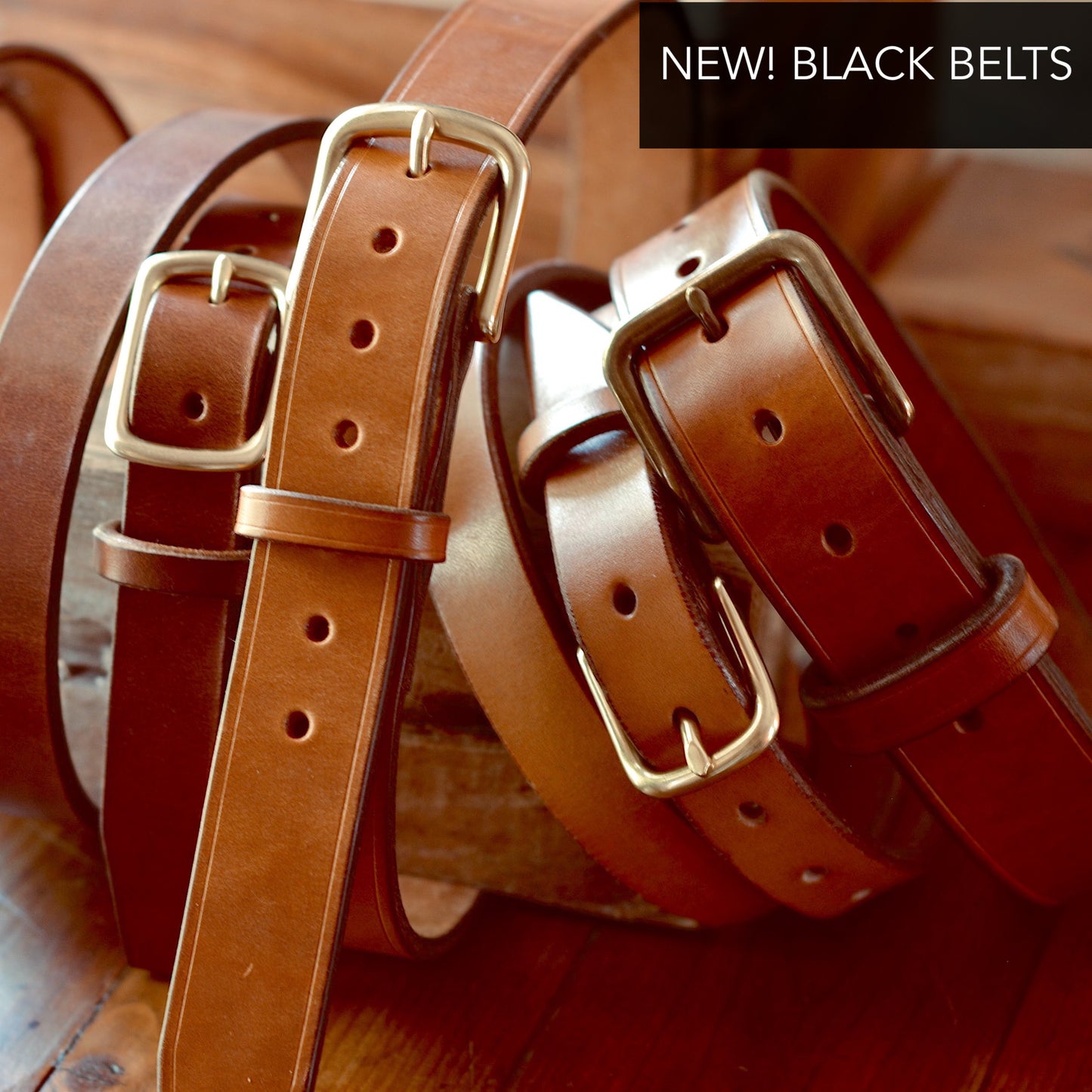 Lifetime Belts with Solid Brass Hardware