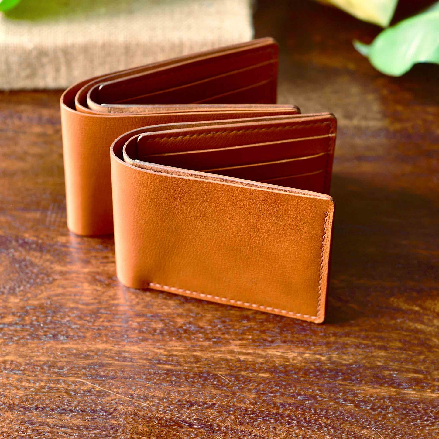 Classic Wallet - Chestnut Textured Leather