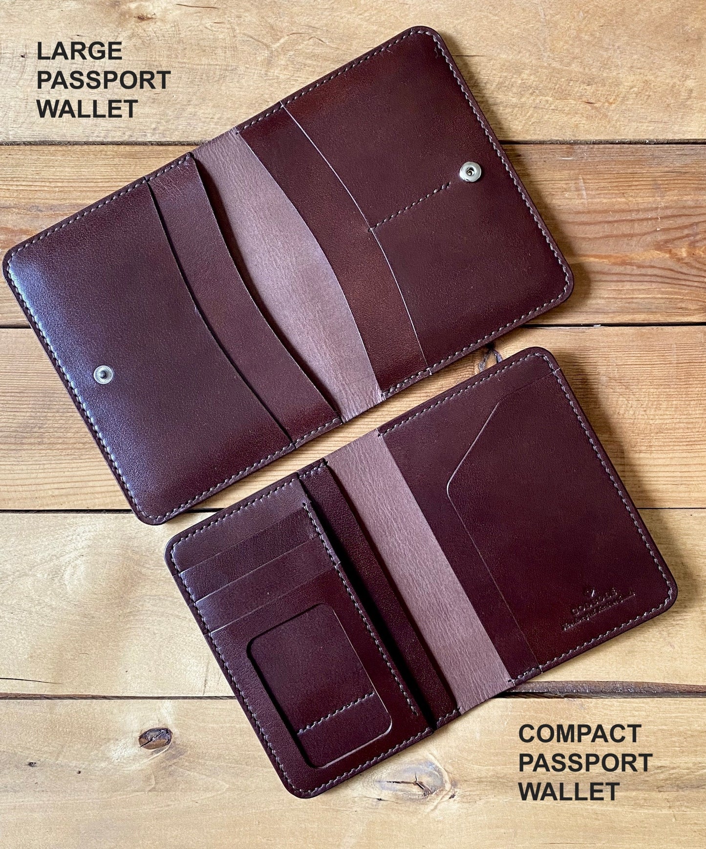 Compact Passport Wallet - Mahogany - Clearance