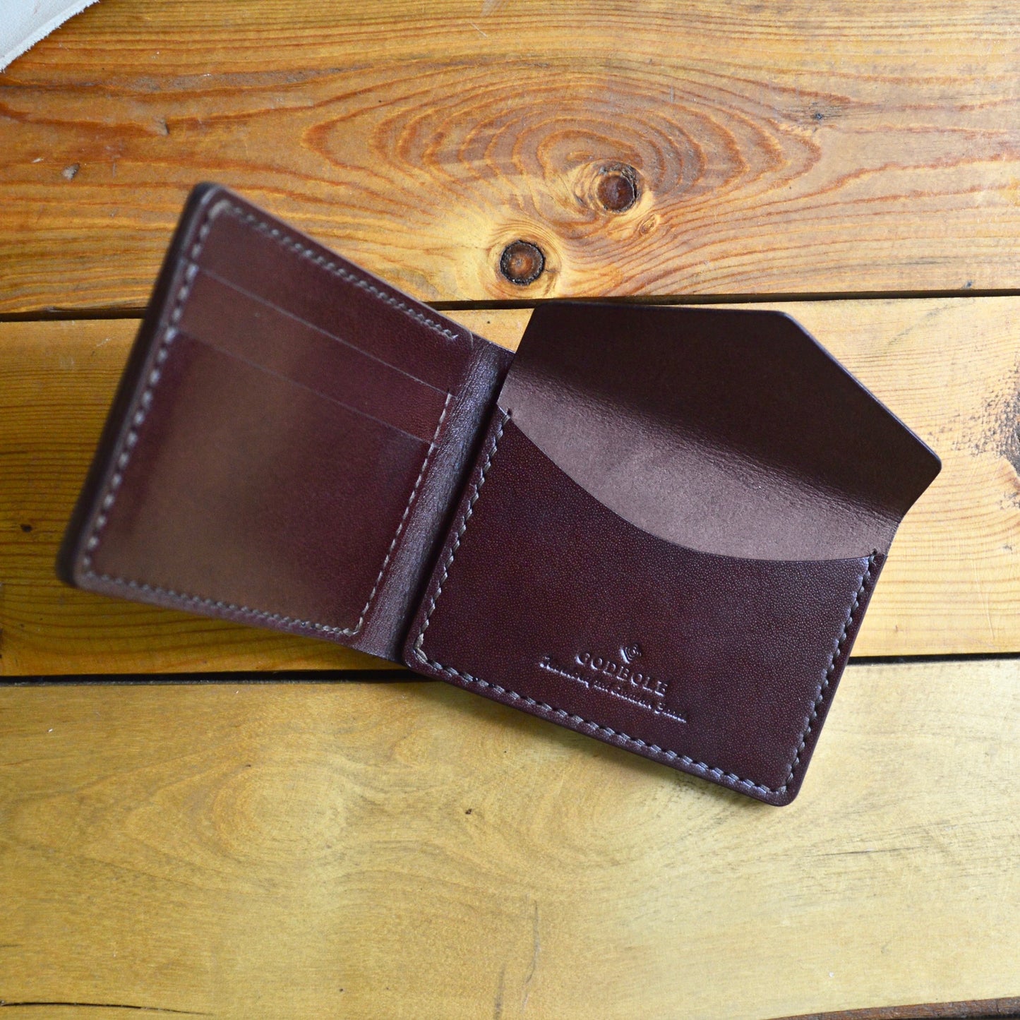 Mini Coin Pocket Wallet - Mahogany