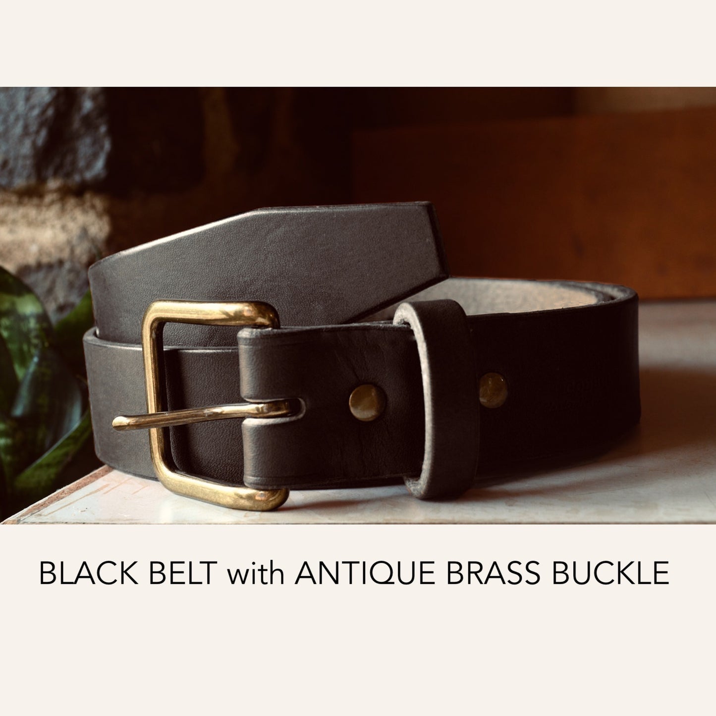 Lifetime Belts with Solid Brass Hardware