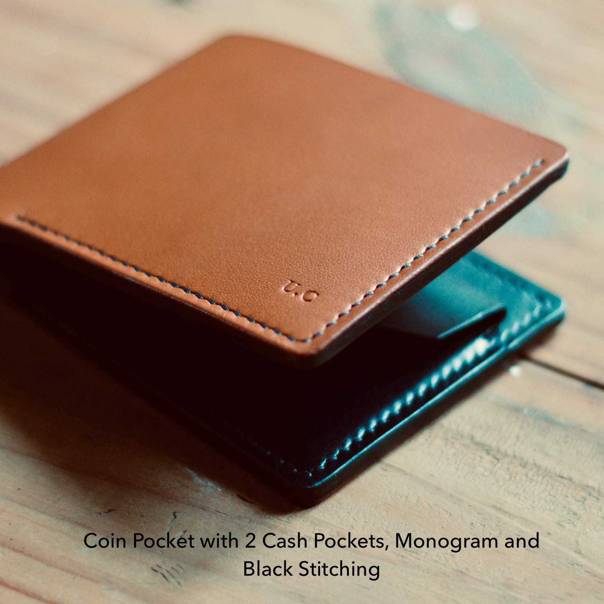 Coin Pocket Wallet in Veg Tan Leather Handmade Luxury – Godbole Gear