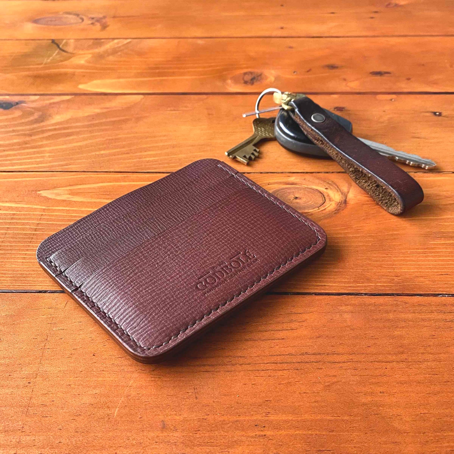 Cash + Card Sleeve - Textured Leather