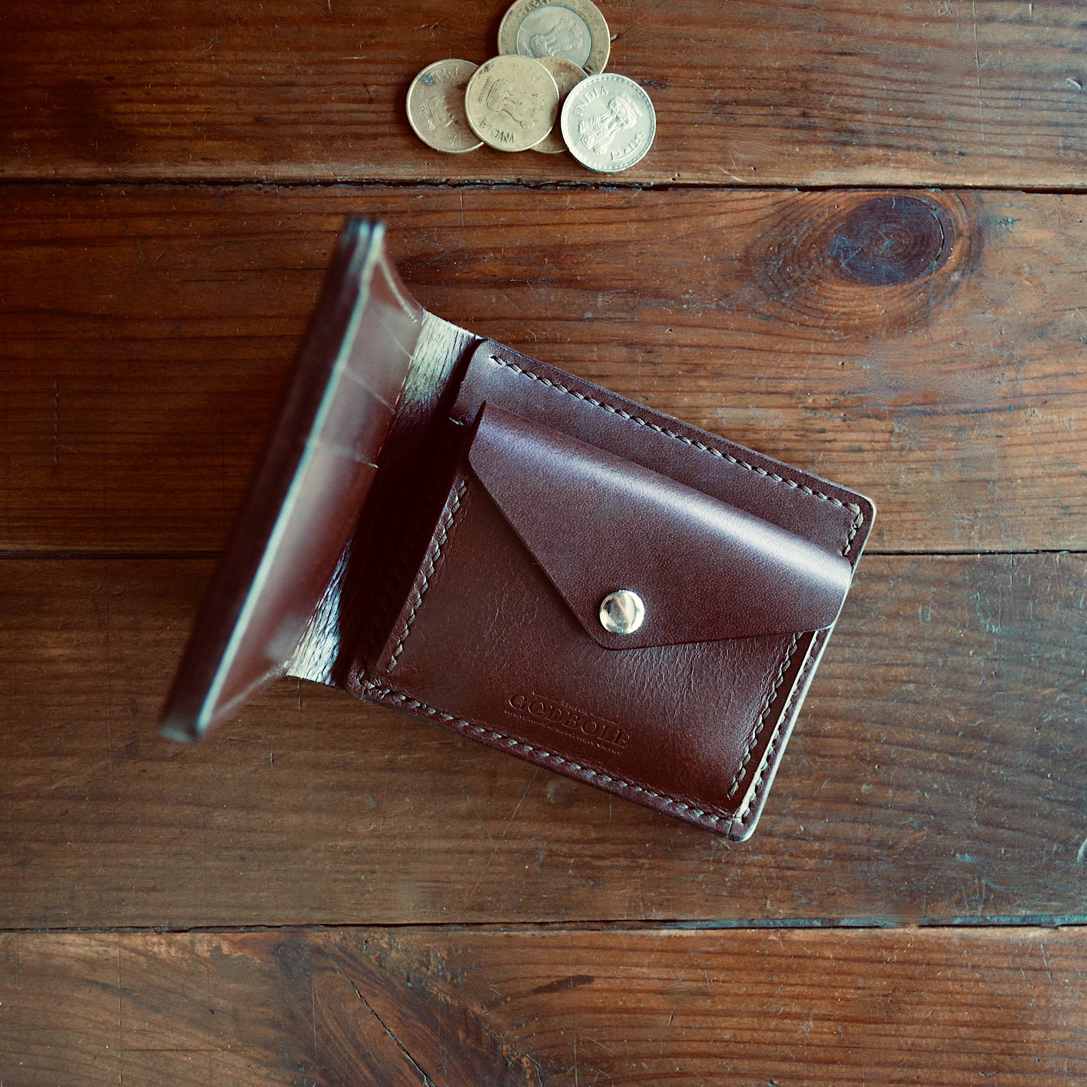 Genuine Leather Coin Purse Wallet - Bornleather