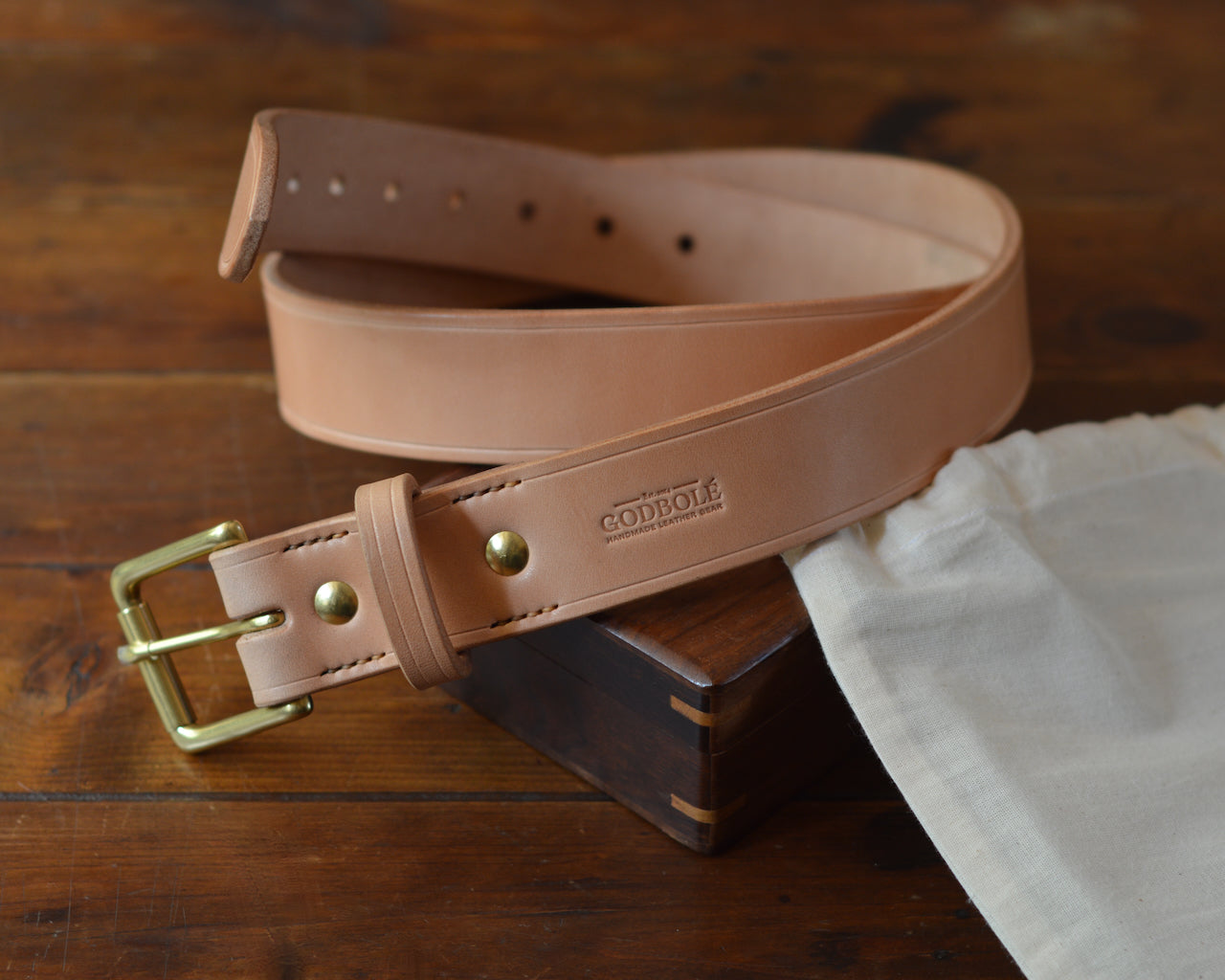 Lifetime Belt with Solid Brass Hardware