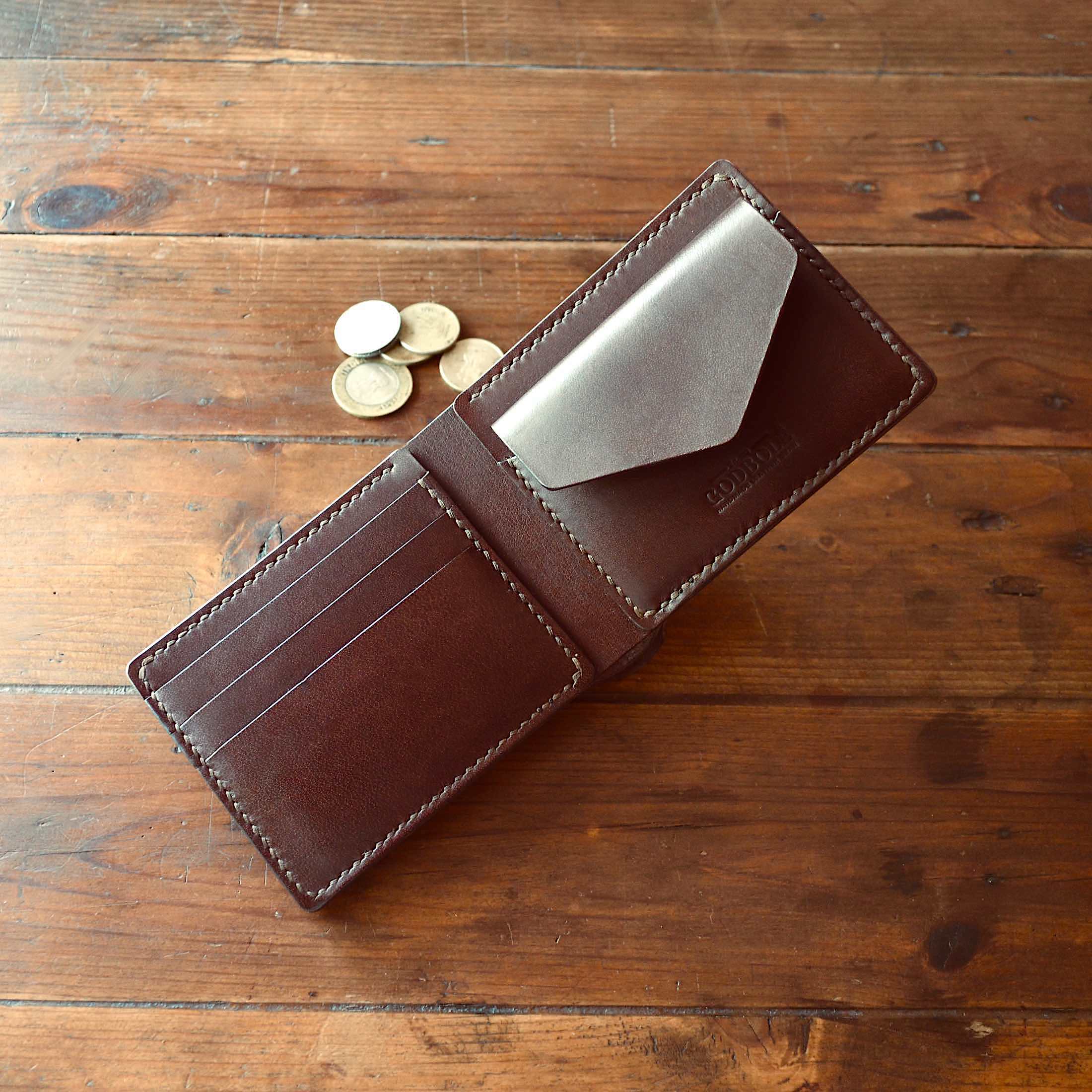 Brown Leather Coin purse | Valextra small leather goods