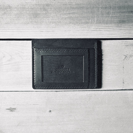 Cash+Card Sleeve with ID Window - Black