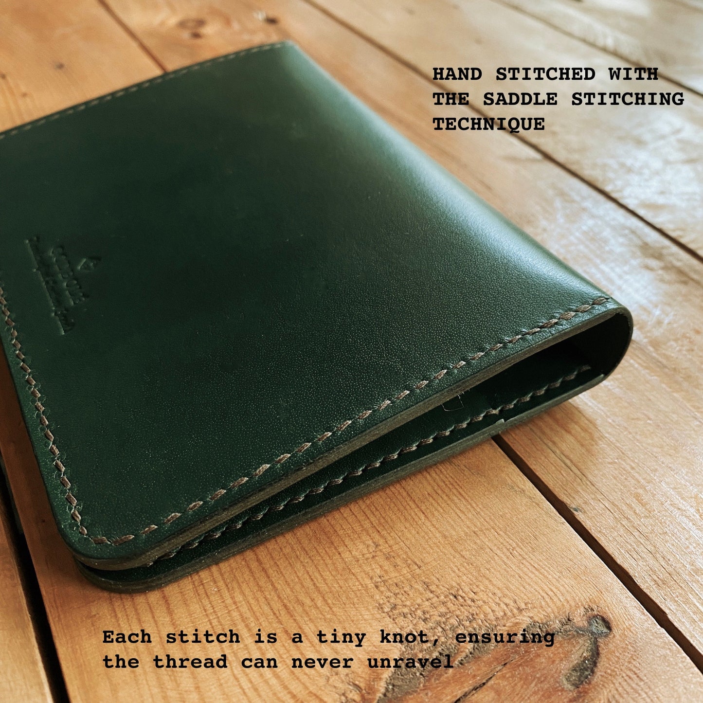 Large Passport Wallet - Racing Green - Clearance