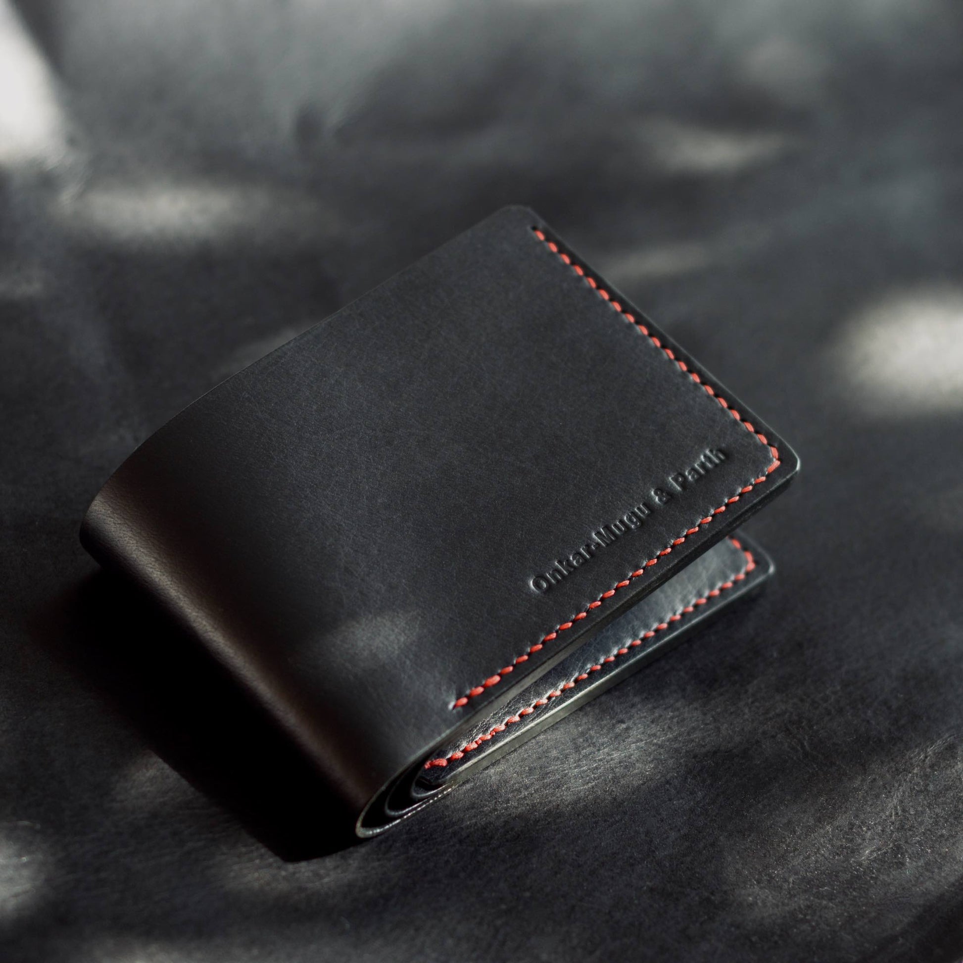Compact Leather Coin And Card Holder - Black, godi.