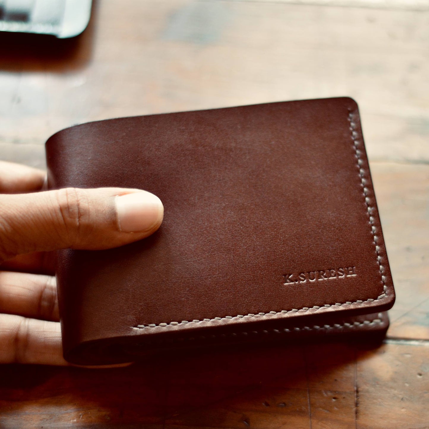 Coin Pocket Wallet No. 1 - Mahogany