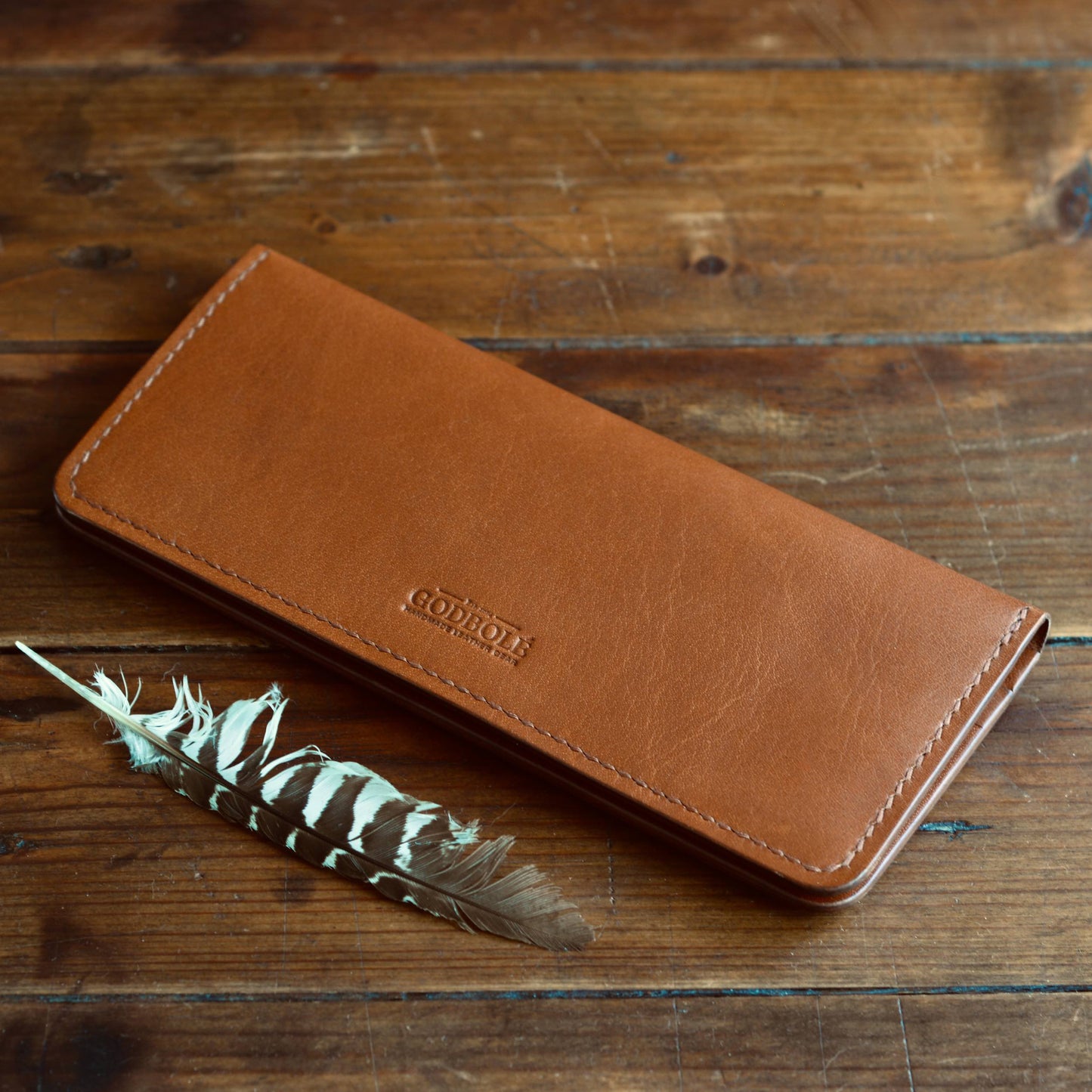 Long Bifold Wallet - Chestnut