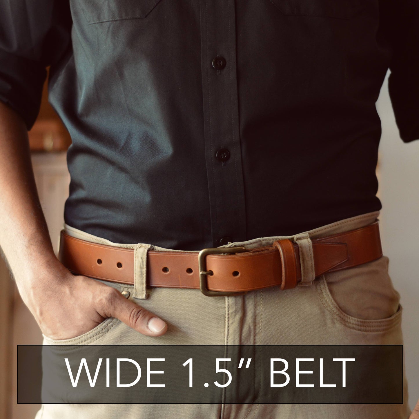 Lifetime Belt with Solid Brass Hardware