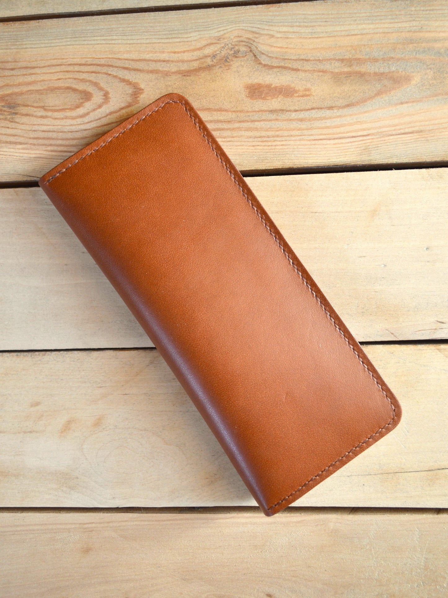 Long Bifold Wallet - Chestnut