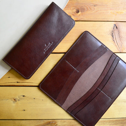 Long Bifold Wallet - Mahogany