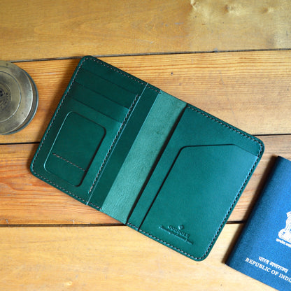 Compact Passport Wallet - Racing Green