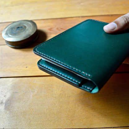 Compact Passport Wallet - Racing Green