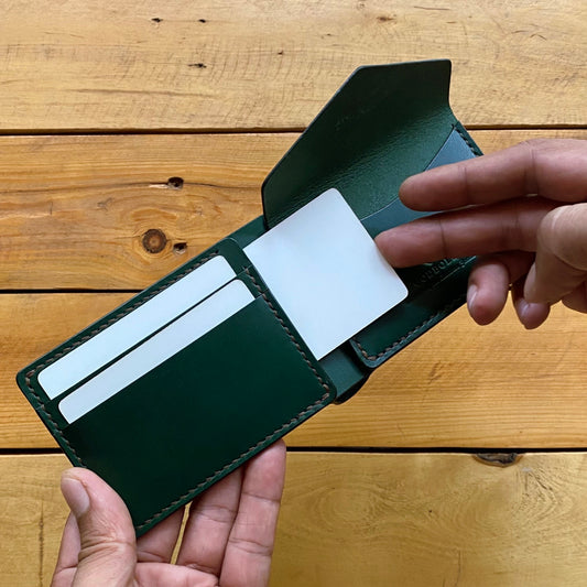 Mini Coin Pocket Wallet - Racing Green