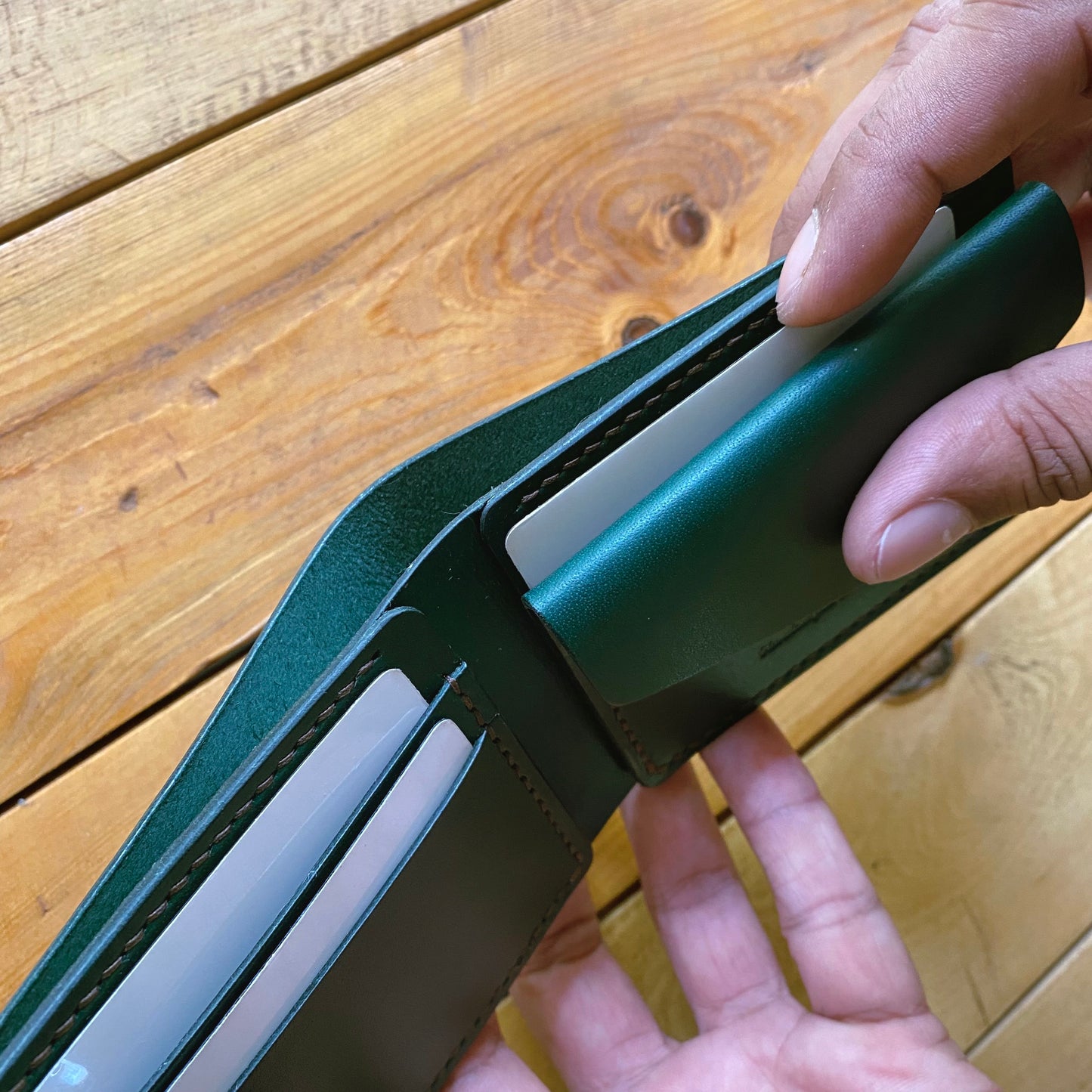 Mini Coin Pocket Wallet - Racing Green