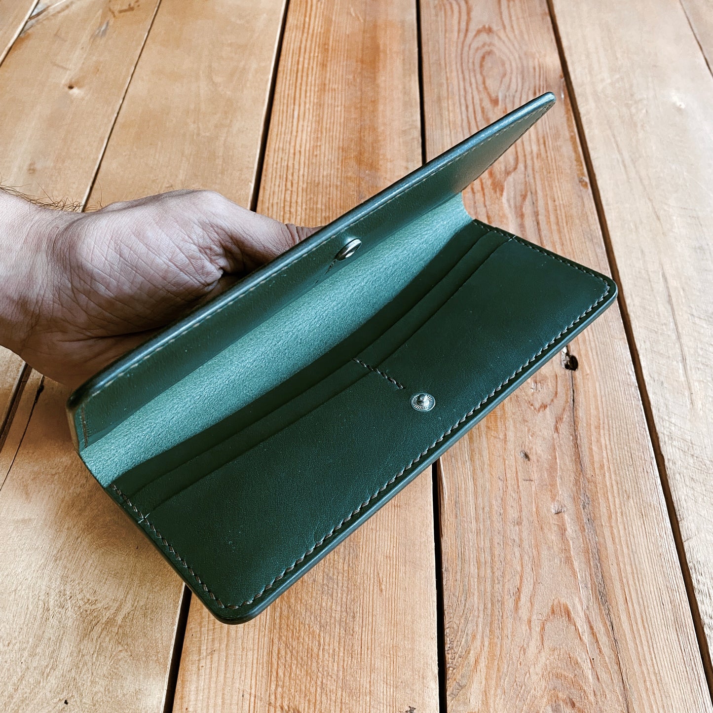 Long Bifold Wallet - Racing Green