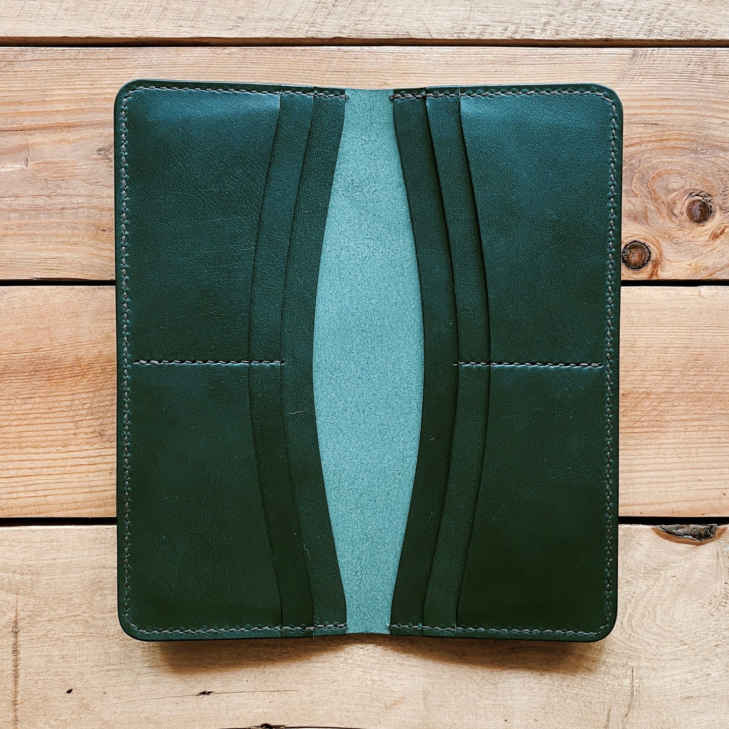 Long Bifold Wallet - Racing Green