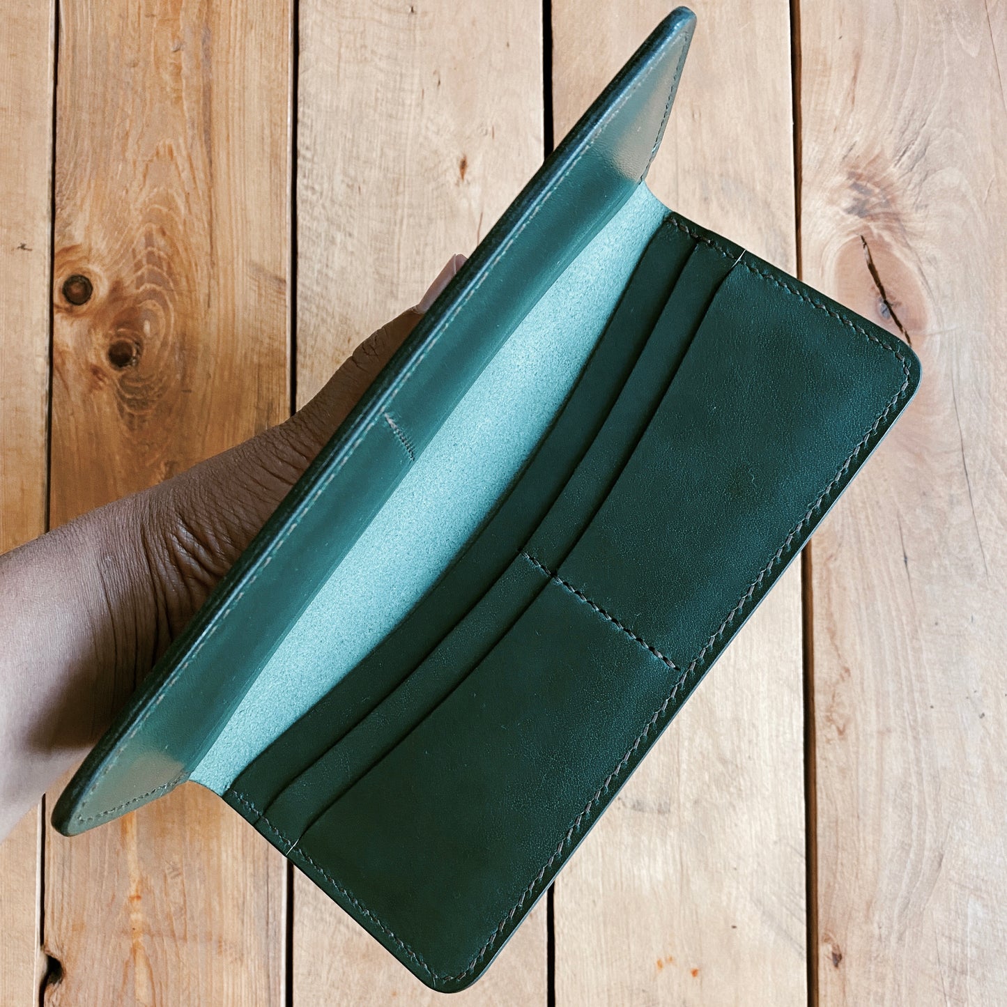 Long Bifold Wallet - Racing Green