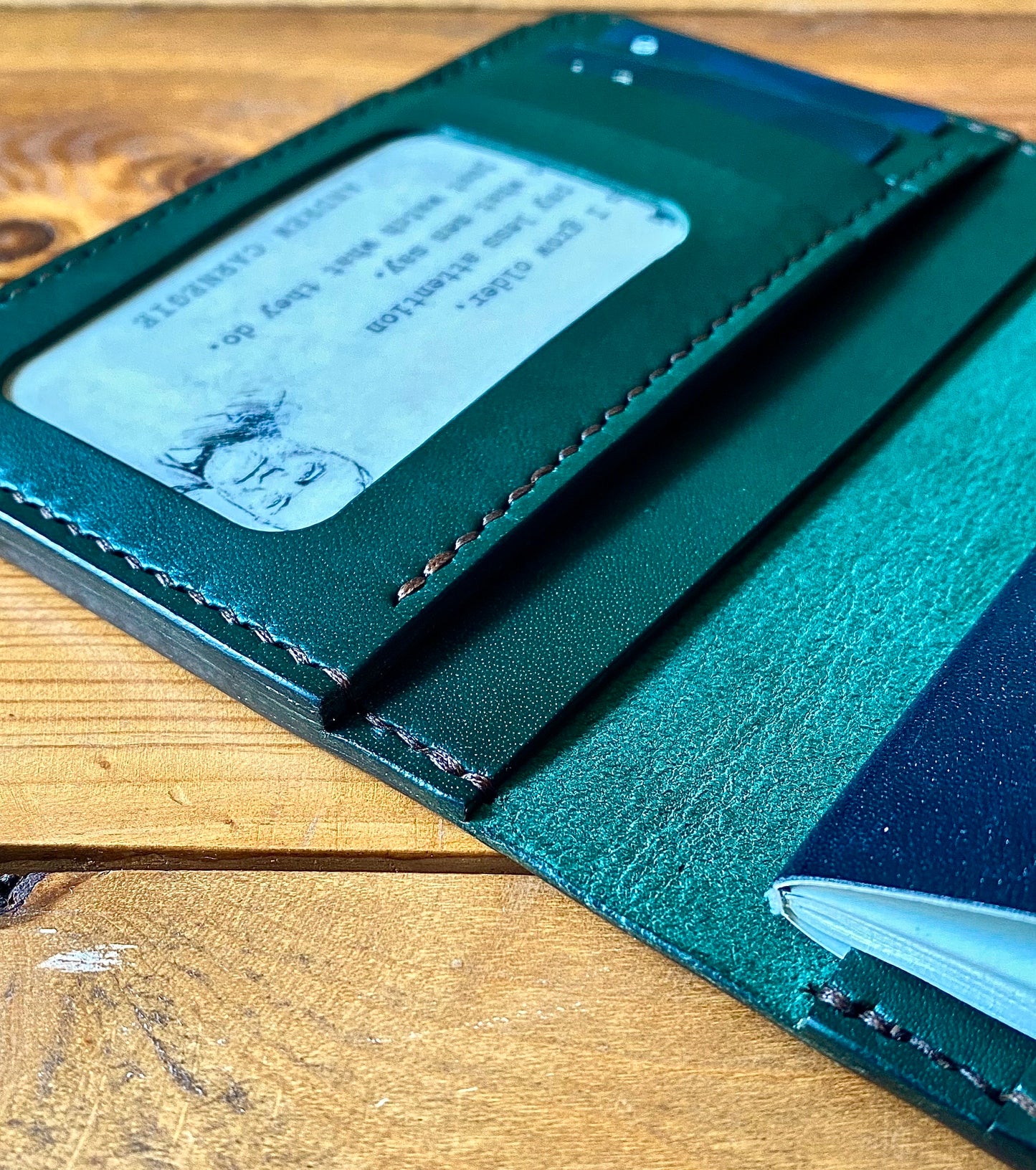 Compact Passport Wallet - Racing Green