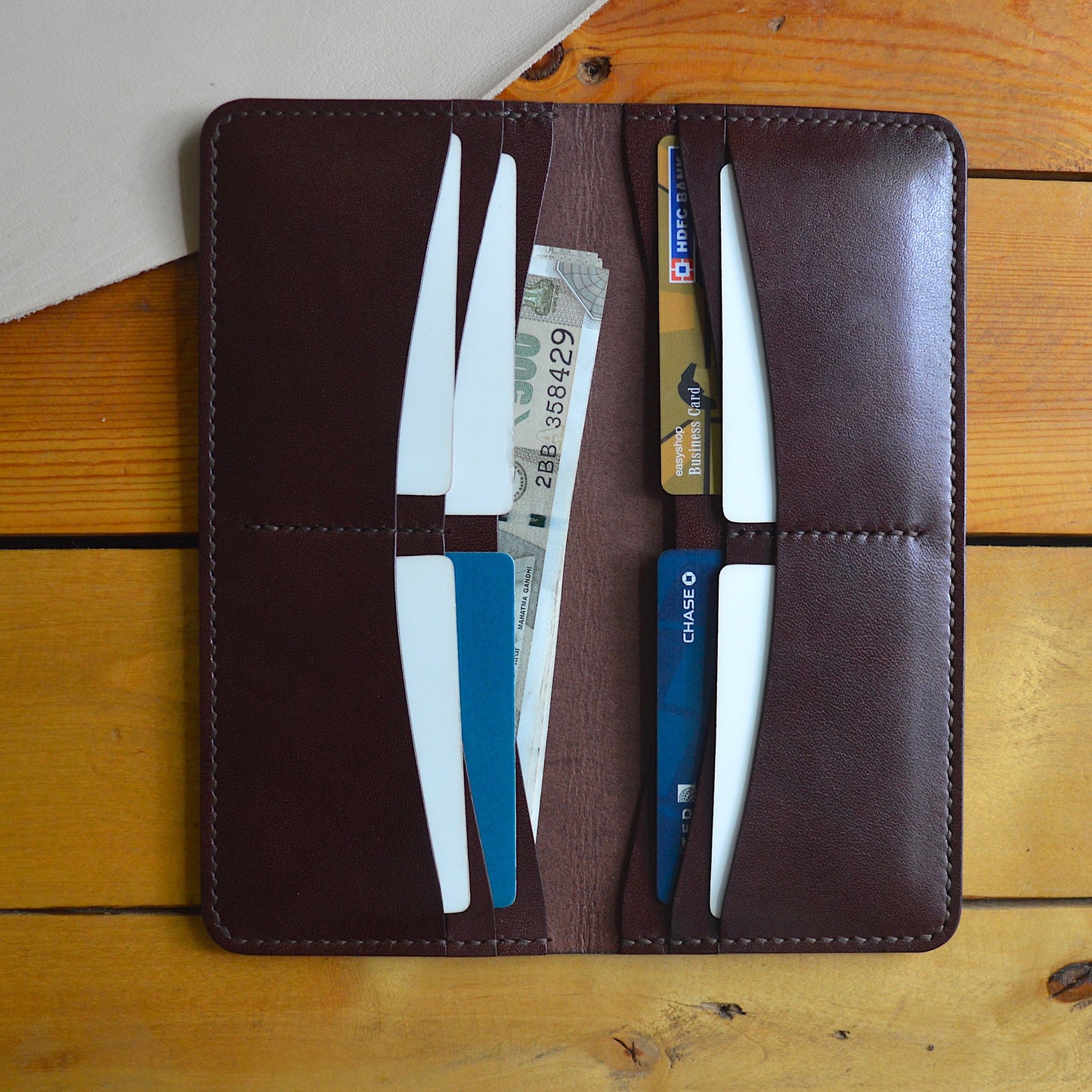 Long Bifold Wallet - Mahogany