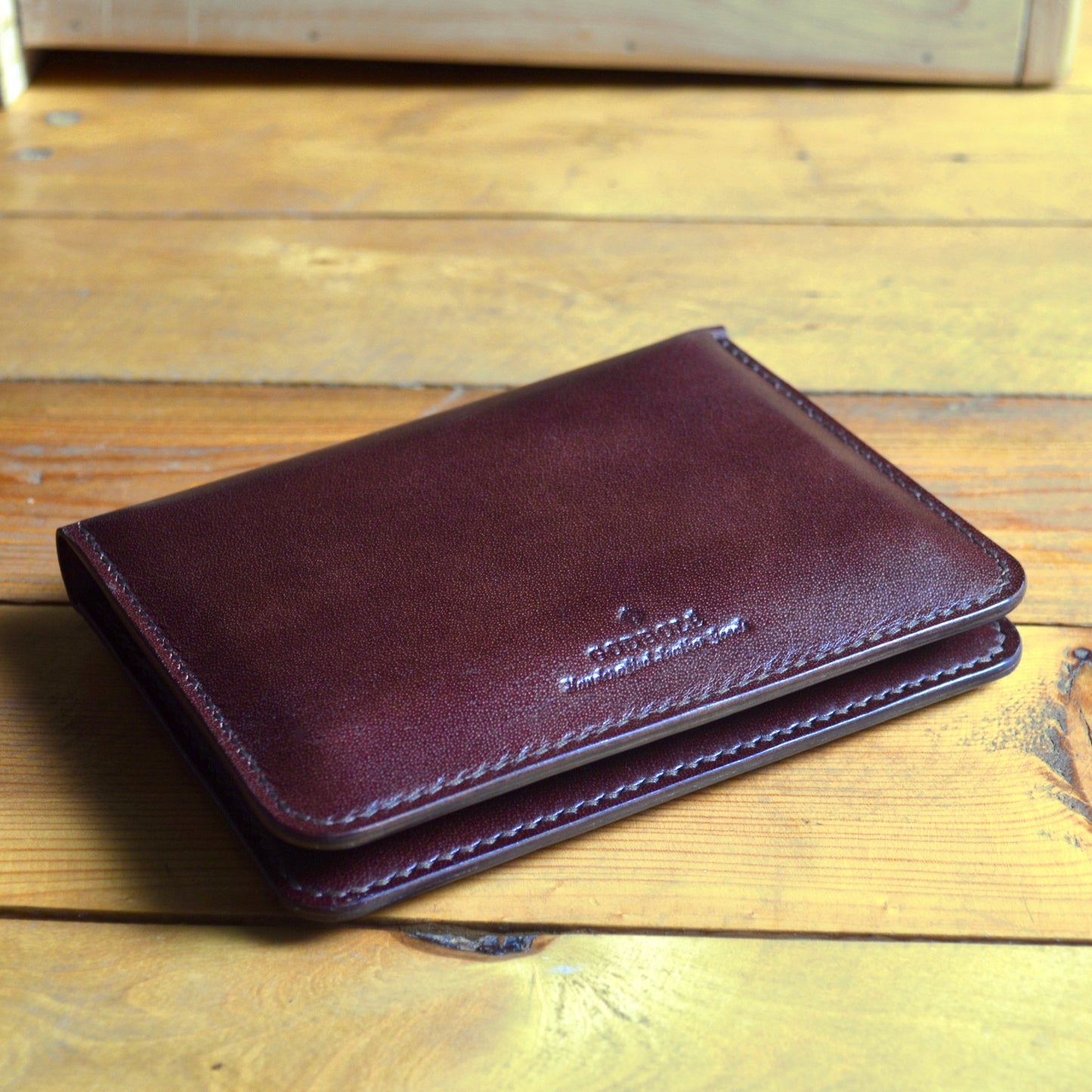 Large Passport Wallet - Mahogany