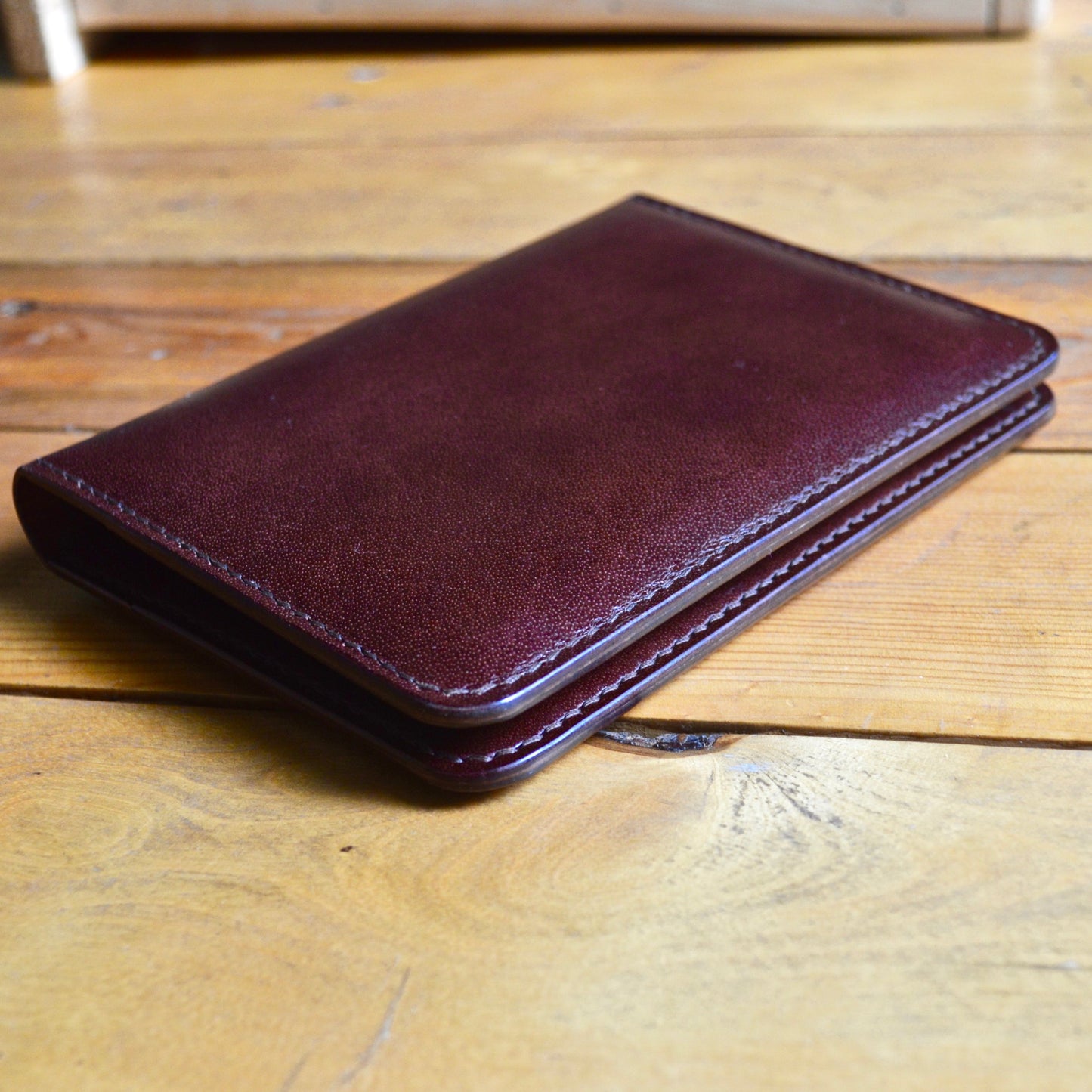 Large Passport Wallet - Mahogany