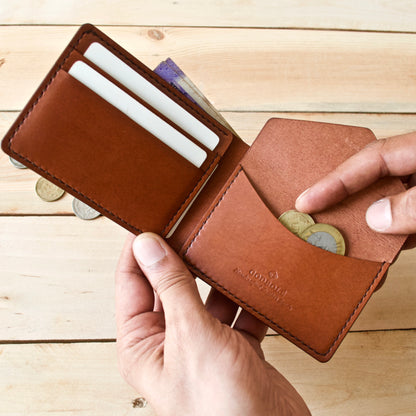 Mini Coin Pocket Wallet - Chestnut
