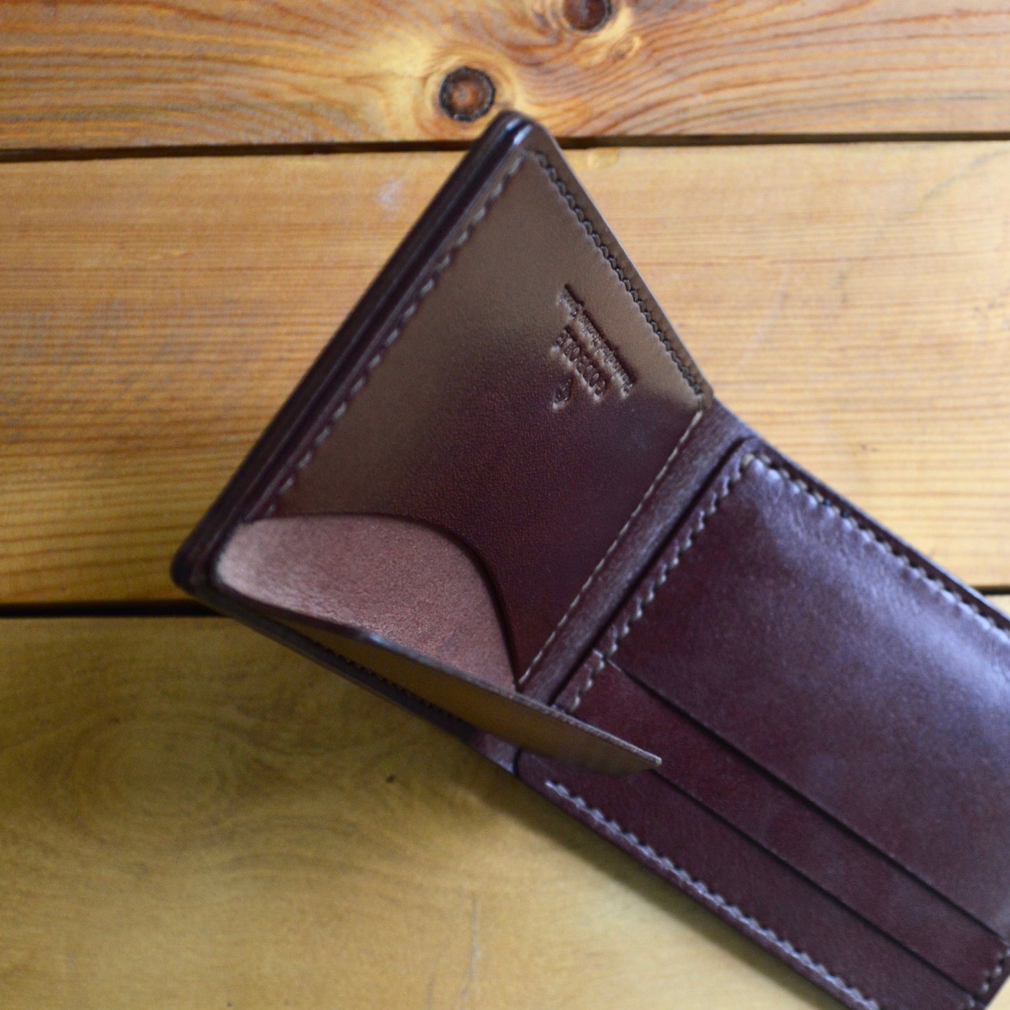 Mini Coin Pocket Wallet - Mahogany