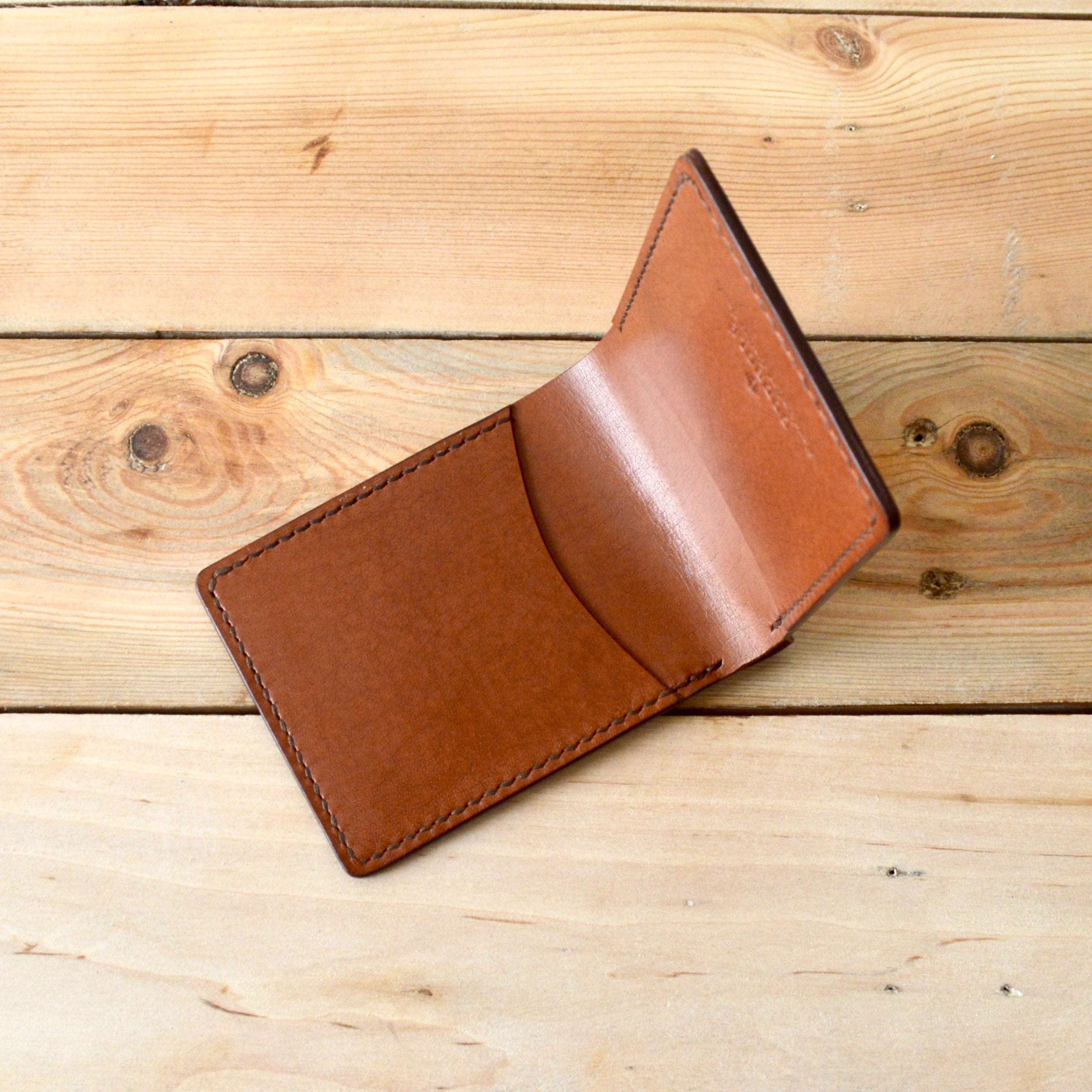 Red-Black Color Leather Slim Wallet – O2Leather