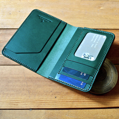 Compact Passport Wallet - Racing Green