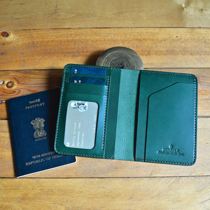 Compact Passport Wallet - Racing Green