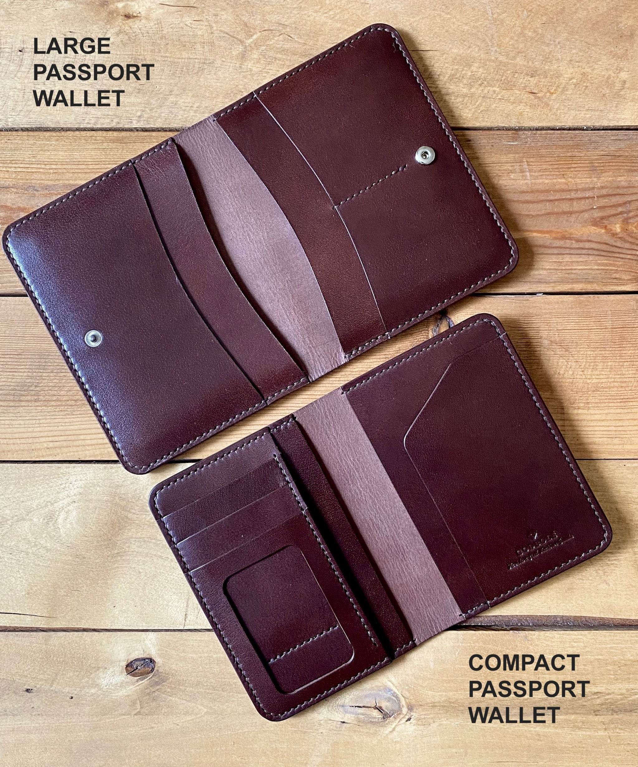 Luxury Passport Wallet Best Travel Gift for Friend Full Grain